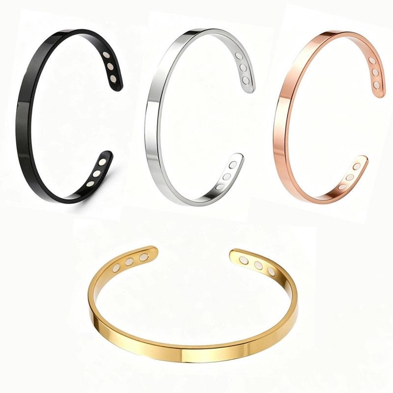 All four finishes side by side: onyx, steel, rose gold and gold